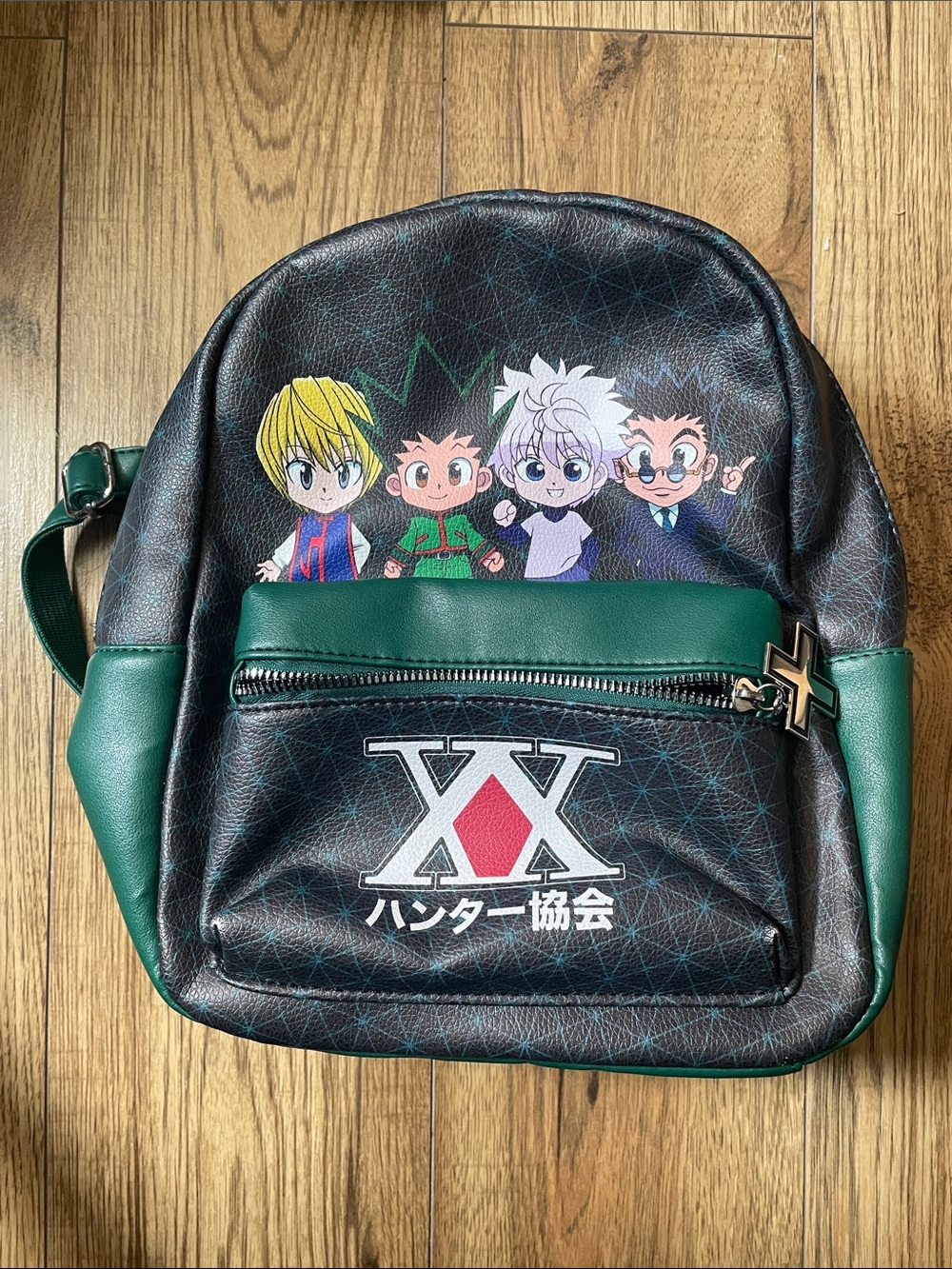Bioworld Black and Green Anime Character Backpack